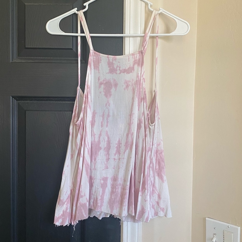 Mia Chica tie dye pink tank top